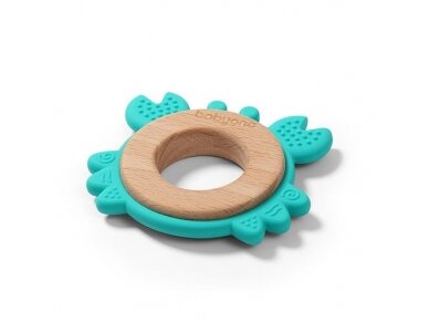 Wooden & silicone teether CRAB 1075/02