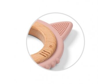 Wooden & silicone teether KITTEN 1076/02 1