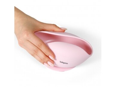 Babyono silicone suction bowl pink 1481/02 4