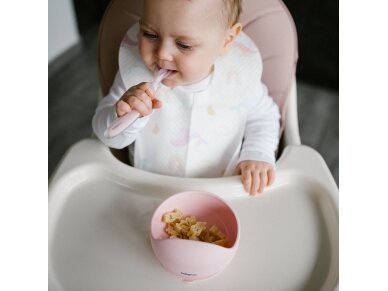 Babyono silicone suction bowl pink 1481/02 7