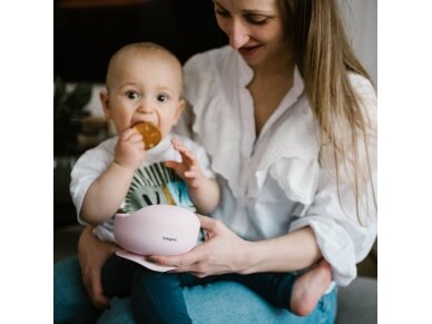 Babyono silicone suction bowl pink 1481/02 8