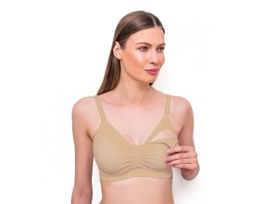 Babyono the bra for nursing mothers C75-80, beige 506/14