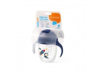 Babyono sippy cup with weighted straw blue 1464/02 3