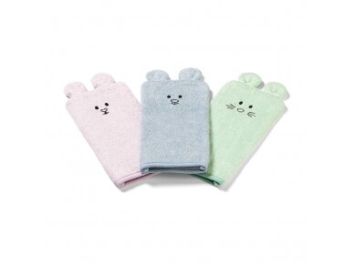 Babyono bamboo baby wash mitt pink 787/01 2