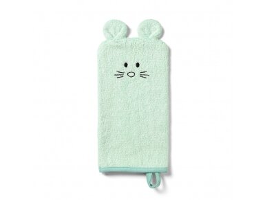 Babyono bamboo baby wash mitt green 787/03