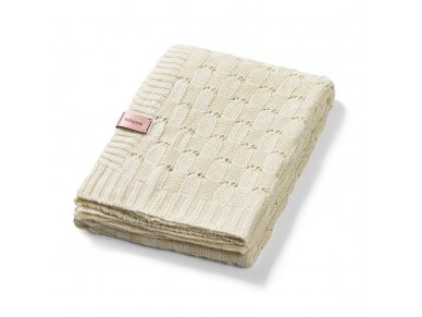 Babyono bamboo knitted blanket cream 1479/01