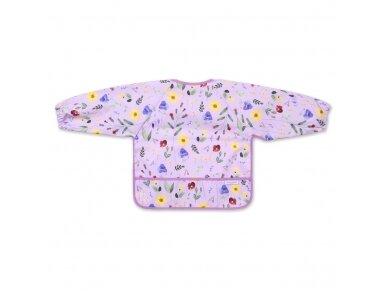 BabyOno sleeved bib, garden, 1476/01