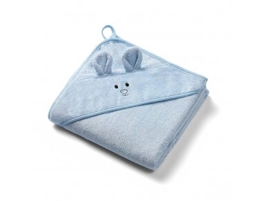 Babyono bamboo hooded towel 100x100 cm blue 1553/02