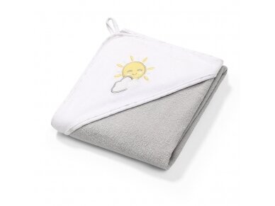 TERRY Hooded Towel 100×100 cm grey