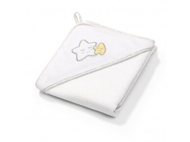 TERRY Hooded Towel 100×100 cm white