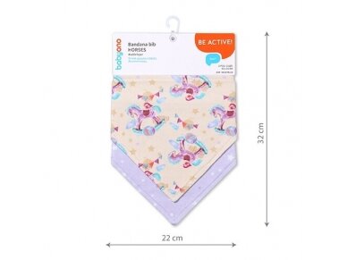 BabyOno bandana bib HORSES, 879/15 4