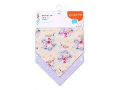 BabyOno bandana bib HORSES, 879/15