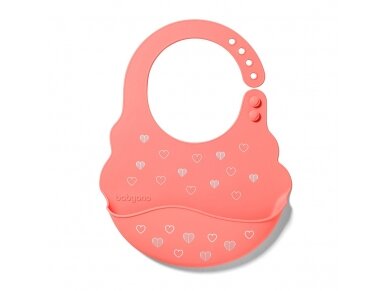 Silicone bib with adjustable clasp 829/04