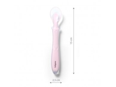 Babyono silicone flexible spoon pink 785/03 3