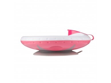 Babyono food temperature maintaining suction bowl pink 1070/02 1