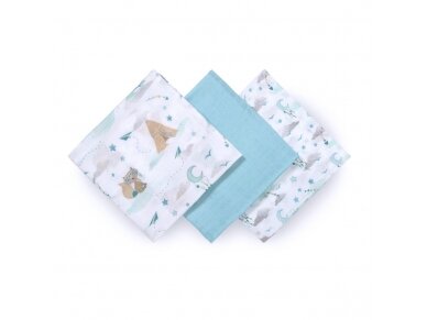 BabyOno bamboo diapers 3 pcs blue 397/12 1