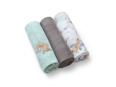 BabyOno bamboo diapers 3 pcs grey 397/10