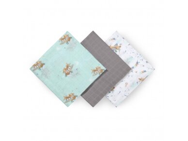 BabyOno bamboo diapers 3 pcs grey 397/10 1