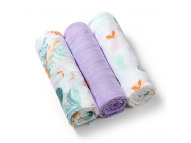 BabyOno bamboo diapers 3 pcs, purple  397/08 3