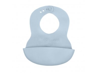 Soft baby bib with adjustable lock blue 835/02