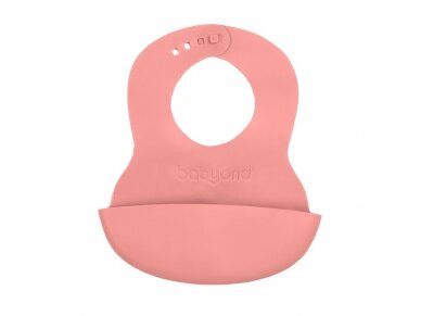 Soft baby bib with adjustable lock pink 835/04